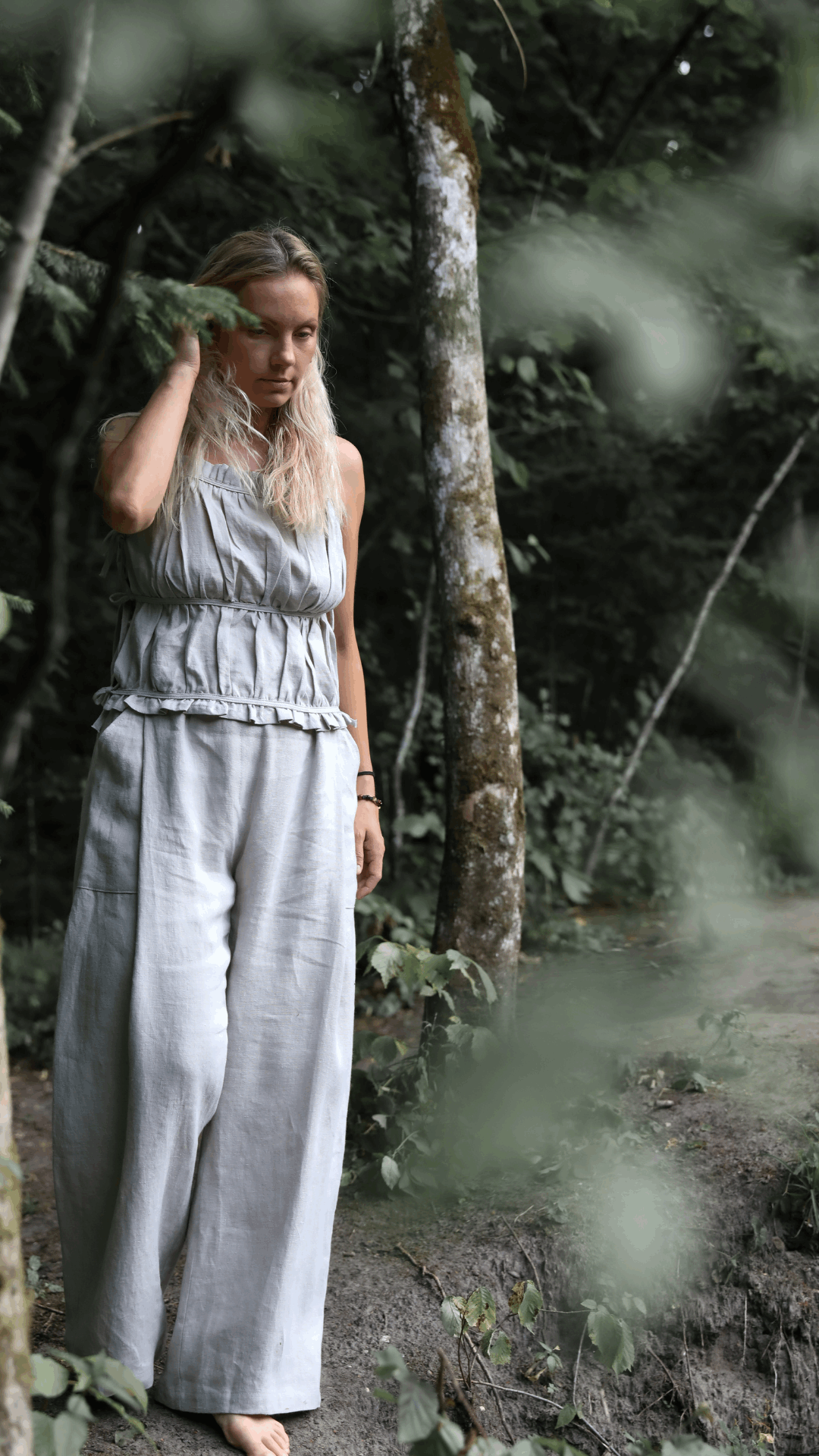 Linen Wide Pants