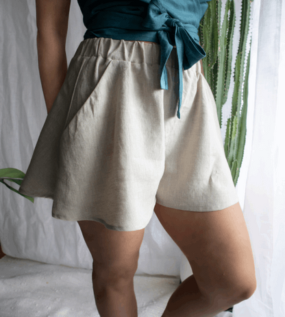 Linen shorts