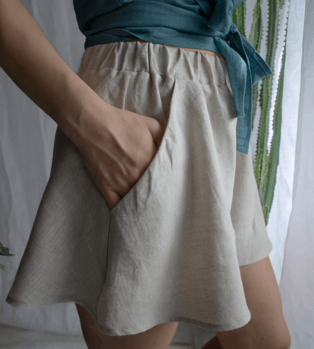 Linen shorts