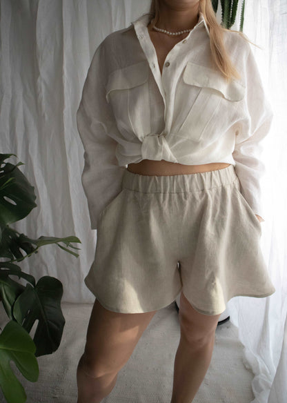 Linen shorts