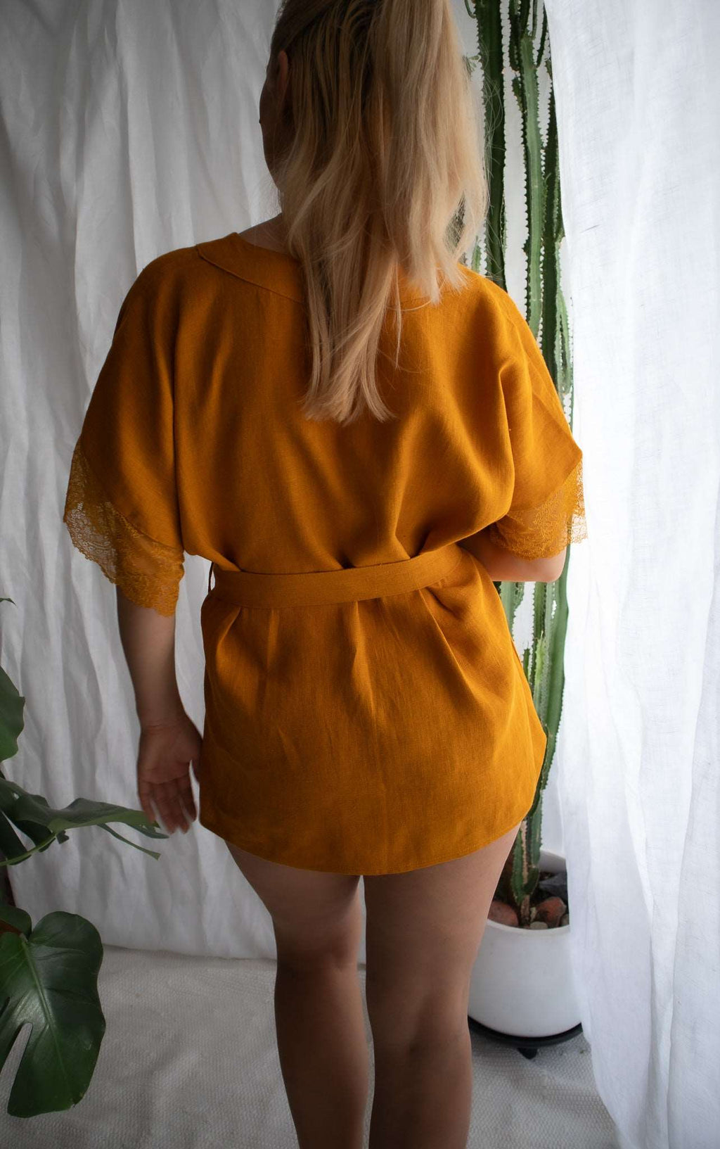Linen Kimono Robe