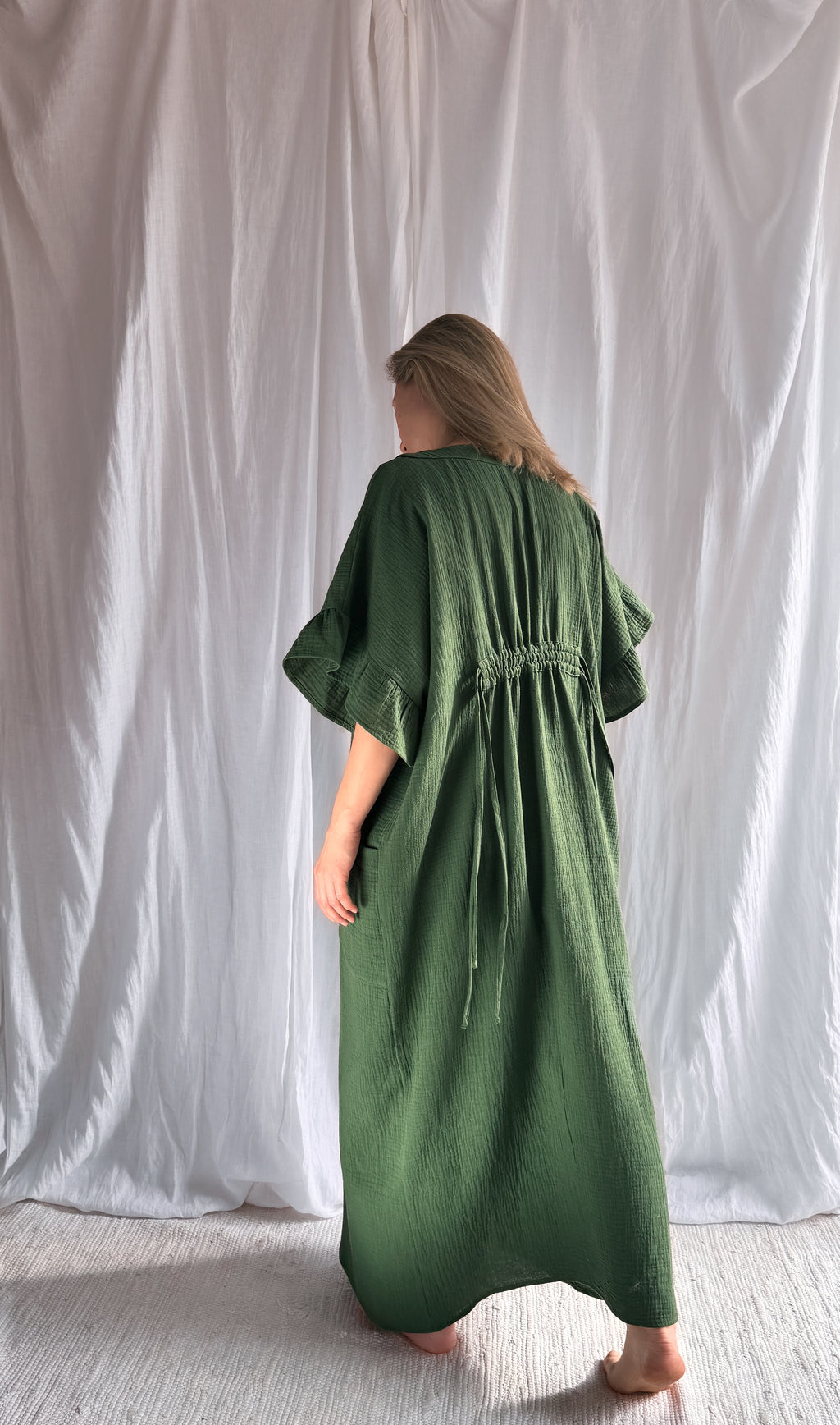 Natural Cotton Kimono Robe