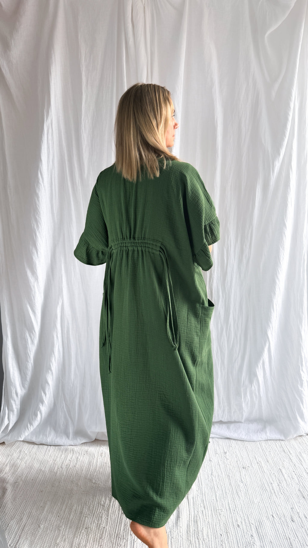 Natural Cotton Kimono Robe