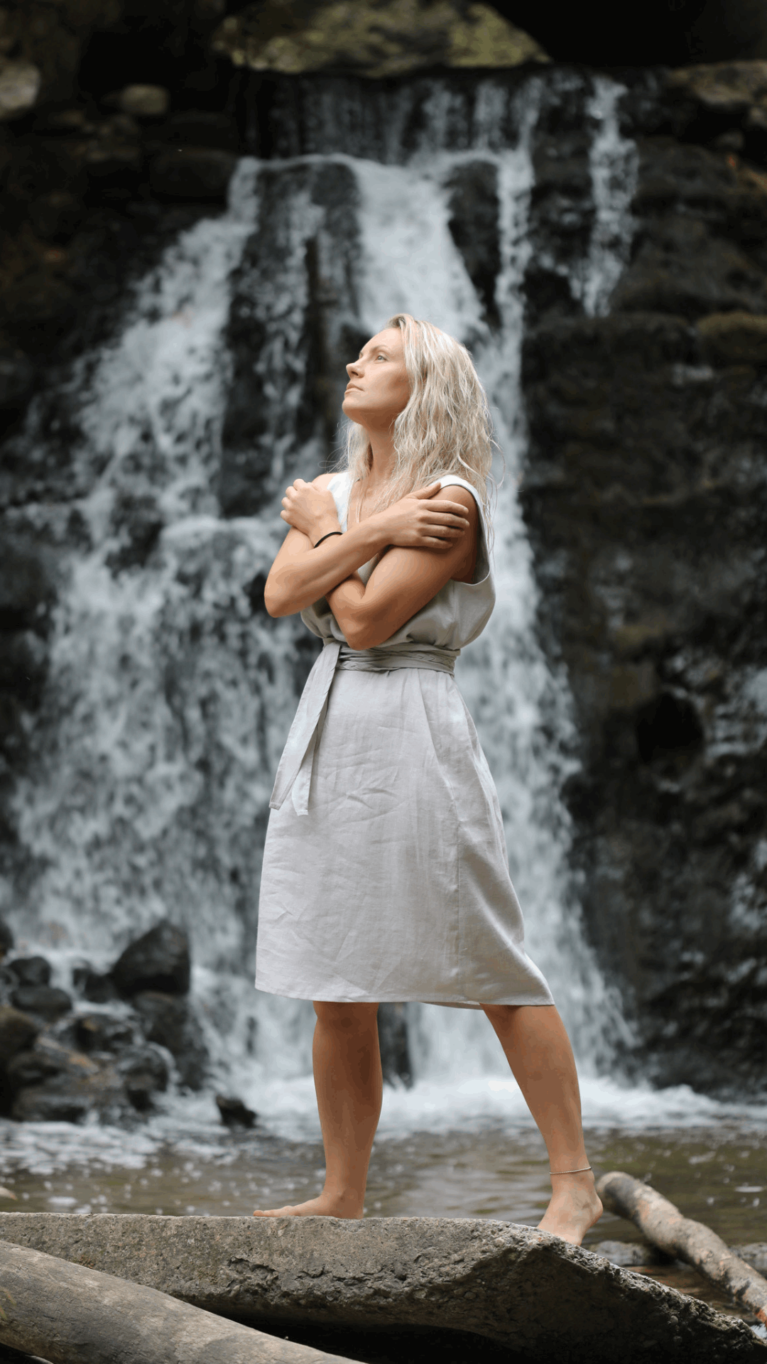 Linen Tank Dress XL / ARTIC ICE Linen Tank Dress XL / ARTIC ICE