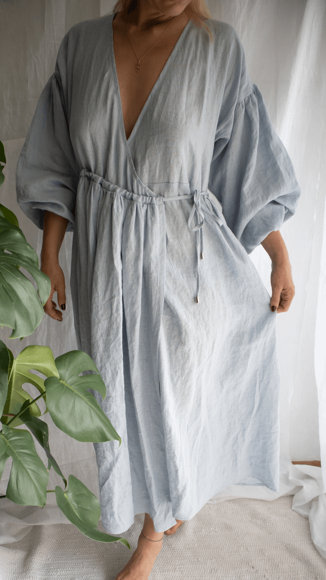 Linen Boho Dress