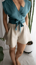 Linen shorts